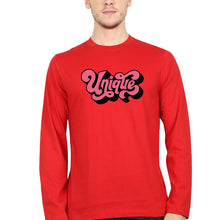 Load image into Gallery viewer, Unique Full Sleeves T-Shirt for Men-S(38 Inches)-Red-Ektarfa.online
