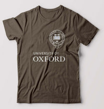 Load image into Gallery viewer, University of Oxford T-Shirt for Men-S(38 Inches)-Olive Green-Ektarfa.online
