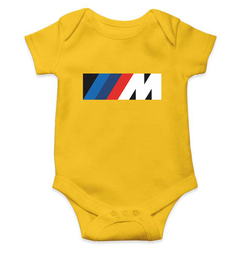 BMW Kids Romper Kids Romper For Baby Boy/Girl-0-5 Months(18 Inches)-Yellow-Ektarfa.online