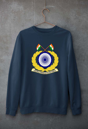 CRPF Unisex Sweatshirt for Men/Women-Navy Blue-Ektarfa.online