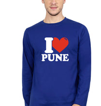 Load image into Gallery viewer, I Love Pune T Full Sleeves T-Shirt for Men-Royal Blue-Ektarfa.online
