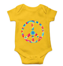 Load image into Gallery viewer, Trippy Psychedelic Peace Romper For Baby Boy/Girl-Yellow-Ektarfa.online
