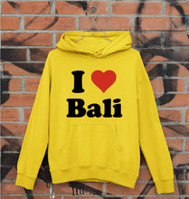 Load image into Gallery viewer, I Love Bali Unisex Hoodie for Men/Women-Mustard Yellow-Ektarfa.online

