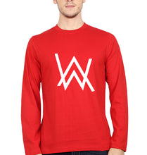 Load image into Gallery viewer, Alan Walker Full Sleeves T-Shirt for Men-Red-Ektarfa.online
