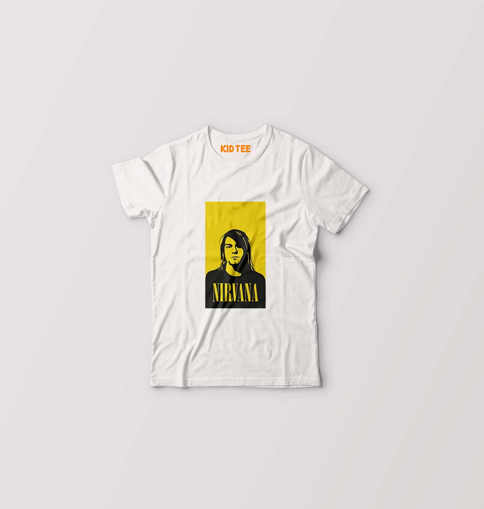 Nirvana Kids T-Shirt for Boy/Girl-White-Ektarfa.online