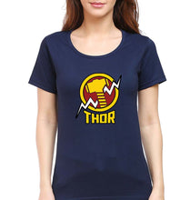 Load image into Gallery viewer, Thor Superhero T-Shirt for Women-Navy Blue-Ektarfa.online
