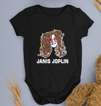 Load image into Gallery viewer, Janis Joplin Kids Romper For Baby Boy/Girl-Black-Ektarfa.online
