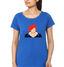 Load image into Gallery viewer, Lori yagami T-Shirt for Women-XS(32 Inches)-Royal Blue-Ektarfa.online
