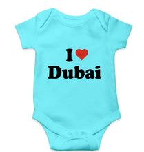 Load image into Gallery viewer, I Love Dubai Kids Romper For Baby Boy/Girl-0-5 Months(18 Inches)-Sky Blue-Ektarfa.online
