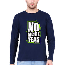 Load image into Gallery viewer, Fear Full Sleeves T-Shirt for Men-S(38 Inches)-Navy Blue-Ektarfa.online
