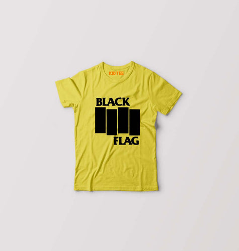 Black Flag Kids T-Shirt for Boy/Girl-Mustard Yellow-Ektarfa.online