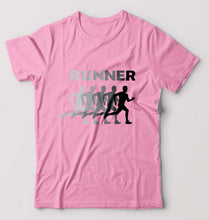 Load image into Gallery viewer, Runner Running T-Shirt for Men-Light Baby Pink-Ektarfa.online

