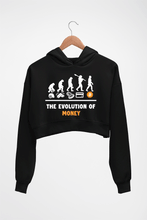Load image into Gallery viewer, Bitcoin Crypto Money Crop HOODIE FOR WOMEN-Black-Ektarfa.online
