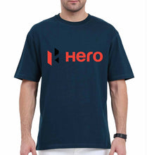 Load image into Gallery viewer, Hero MotoCorp Oversized T-Shirt for Men-Petrol Blue-Ektarfa.online
