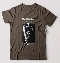 Load image into Gallery viewer, The Weeknd Trilogy T-Shirt for Men-S(38 Inches)-Olive Green-Ektarfa.online
