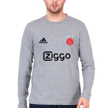 Load image into Gallery viewer, Ajax 2021-22 Full Sleeves T-Shirt for Men-S(38 Inches)-Grey Melange-Ektarfa.online
