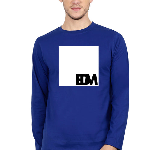 EDM Full Sleeves T-Shirt for Men-Royal Blue-Ektarfa.online