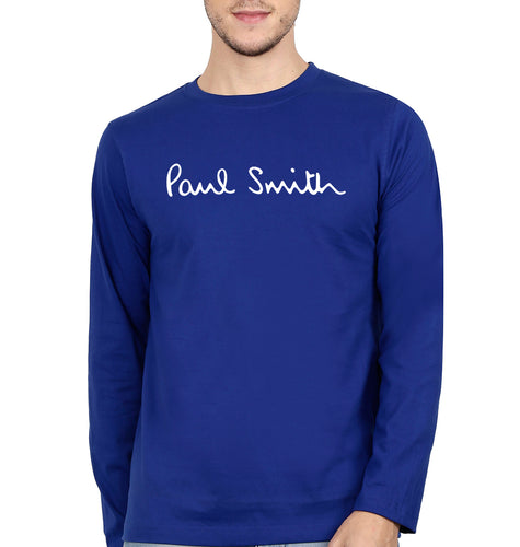 Paul Smith Full Sleeves T-Shirt for Men-Royal Blue-Ektarfa.online