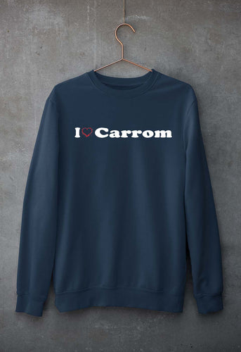 Love Carrom Unisex Sweatshirt for Men/Women-Navy Blue-Ektarfa.online