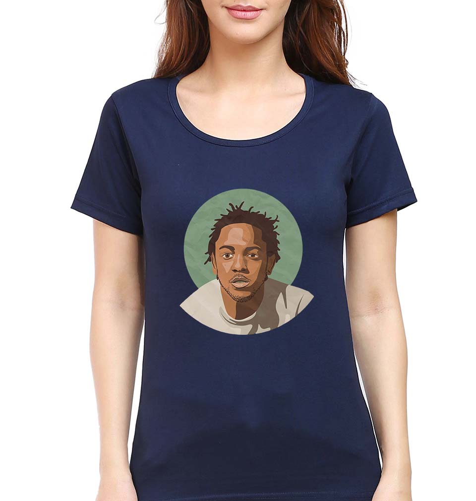 Kendrick Lamar T-Shirt for Women-Navy Blue-Ektarfa.online