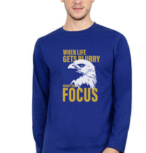Load image into Gallery viewer, Eagle Full Sleeves T-Shirt for Men-Royal Blue-Ektarfa.online
