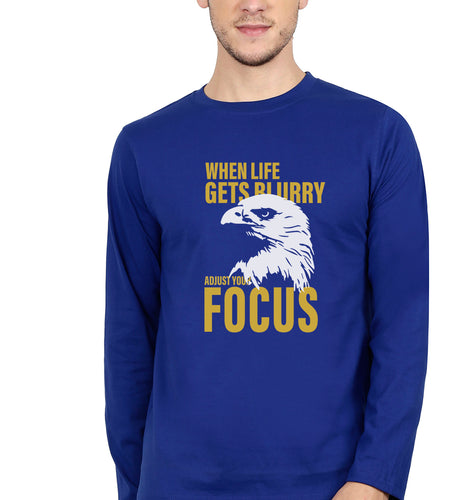 Eagle Full Sleeves T-Shirt for Men-Royal Blue-Ektarfa.online