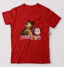 Load image into Gallery viewer, Masha and the Bear T-Shirt for Men-Red-Ektarfa.online
