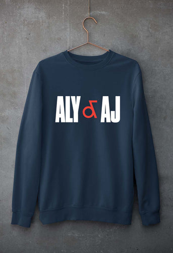 Aly & AJ Unisex Sweatshirt for Men/Women-Navy Blue-Ektarfa.online