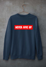 Load image into Gallery viewer, Never Give UP Unisex Sweatshirt for Men/Women-Navy Blue-Ektarfa.online
