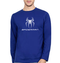 Load image into Gallery viewer, Spiderman Full Sleeves T-Shirt for Men-Royal Blue-Ektarfa.online
