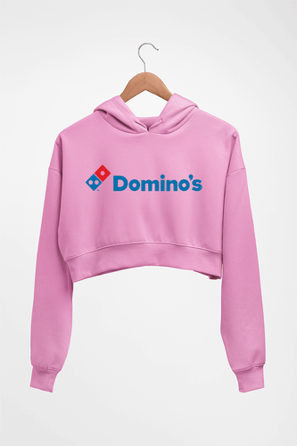 Domino's Crop HOODIE FOR WOMEN-Light Baby Pink-Ektarfa.online