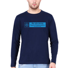 Load image into Gallery viewer, Bank of Maharashtra Full Sleeves T-Shirt for Men-Navy Blue-Ektarfa.online

