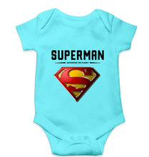 Load image into Gallery viewer, Superman Superhero Kids Romper For Baby Boy/Girl-0-5 Months(18 Inches)-Sky Blue-Ektarfa.online
