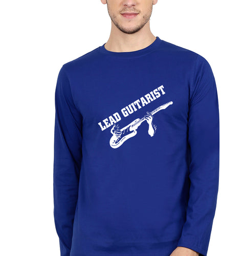 Guitarist Full Sleeves T-Shirt for Men-Royal Blue-Ektarfa.online