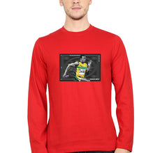 Load image into Gallery viewer, Usain Bolt Full Sleeves T-Shirt for Men-Red-Ektarfa.online
