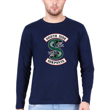 Load image into Gallery viewer, south side serpents riverdale Full Sleeves T-Shirt for Men-Navy Blue-Ektarfa.online
