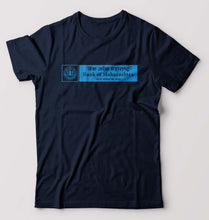 Load image into Gallery viewer, Bank of Maharashtra T-Shirt for Men-S(38 Inches)-Navy Blue-Ektarfa.online
