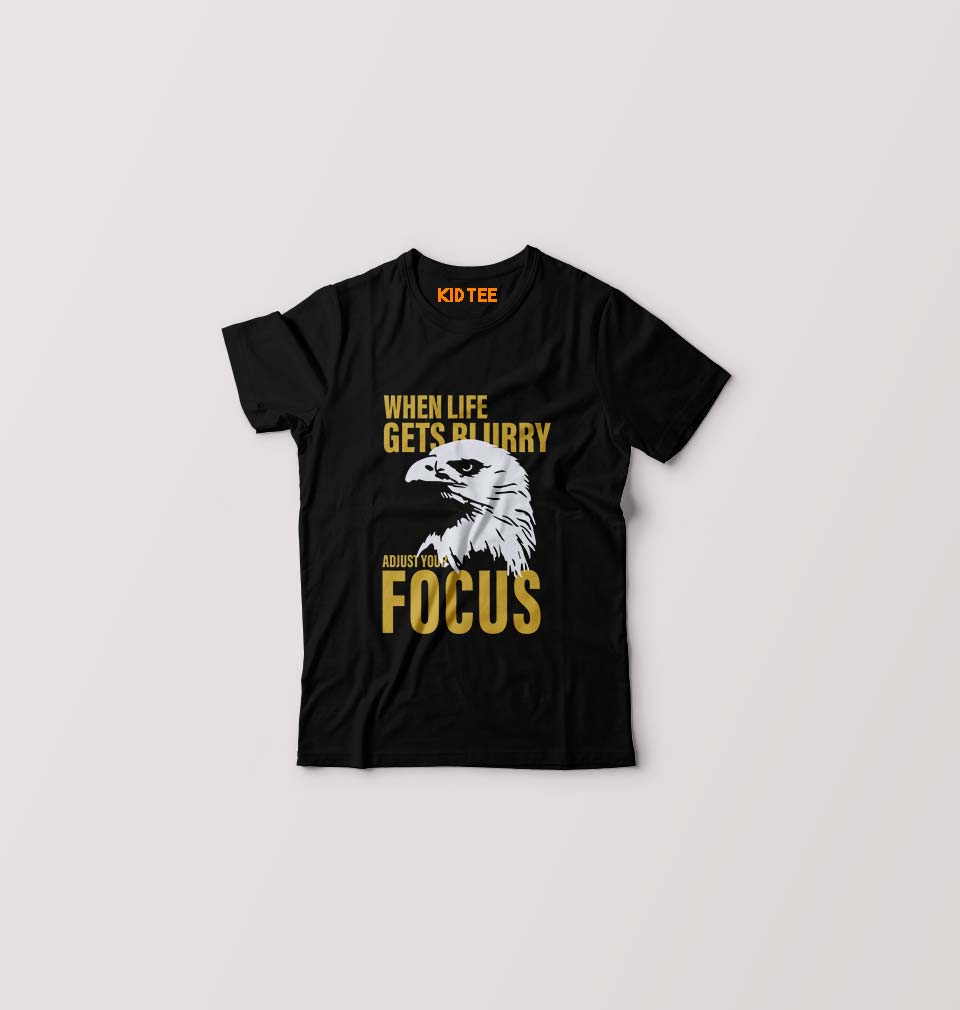 Eagle T-Shirt for Boy/Girl-Black-Ektarfa.online