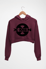 Load image into Gallery viewer, X-Men Crop HOODIE FOR WOMEN-Maroon-Ektarfa.online
