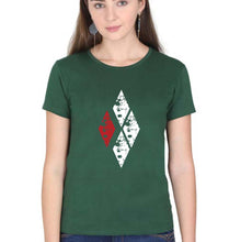 Load image into Gallery viewer, Harley Quinn T-Shirt for Women-XS(32 Inches)-Dark Green-Ektarfa.online
