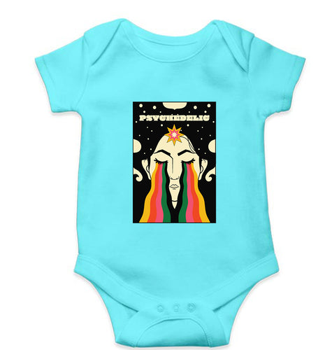 Psychedelic Kids Romper For Baby Boy/Girl-Sky Blue-Ektarfa.online