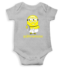 Load image into Gallery viewer, Minion Subhraminion Kids Romper For Baby Boy/Girl-0-5 Months(18 Inches)-Grey-Ektarfa.online
