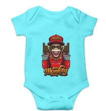 Load image into Gallery viewer, Hip Hop Monkey Kids Romper For Baby Boy/Girl-0-5 Months(18 Inches)-Sky Blue-Ektarfa.online
