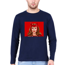 Load image into Gallery viewer, Scarlet Witch Wanda Full Sleeves T-Shirt for Men-Navy Blue-Ektarfa.online
