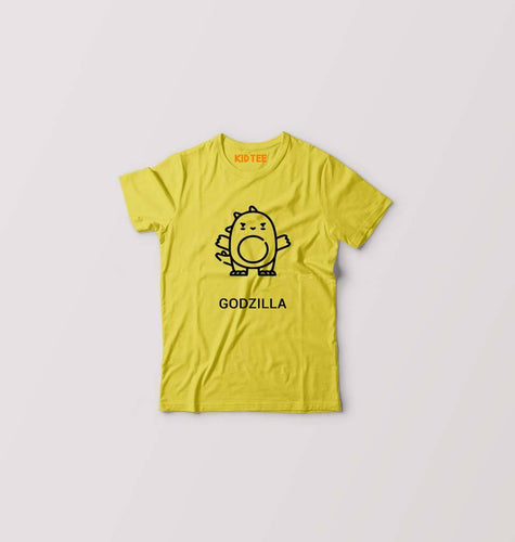 Godzilla Kids T-Shirt for Boy/Girl-Yellow-Ektarfa.online