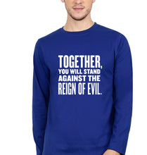 Load image into Gallery viewer, Reign-of-evil Full Sleeves T-Shirt for Men-Royal Blue-Ektarfa.online
