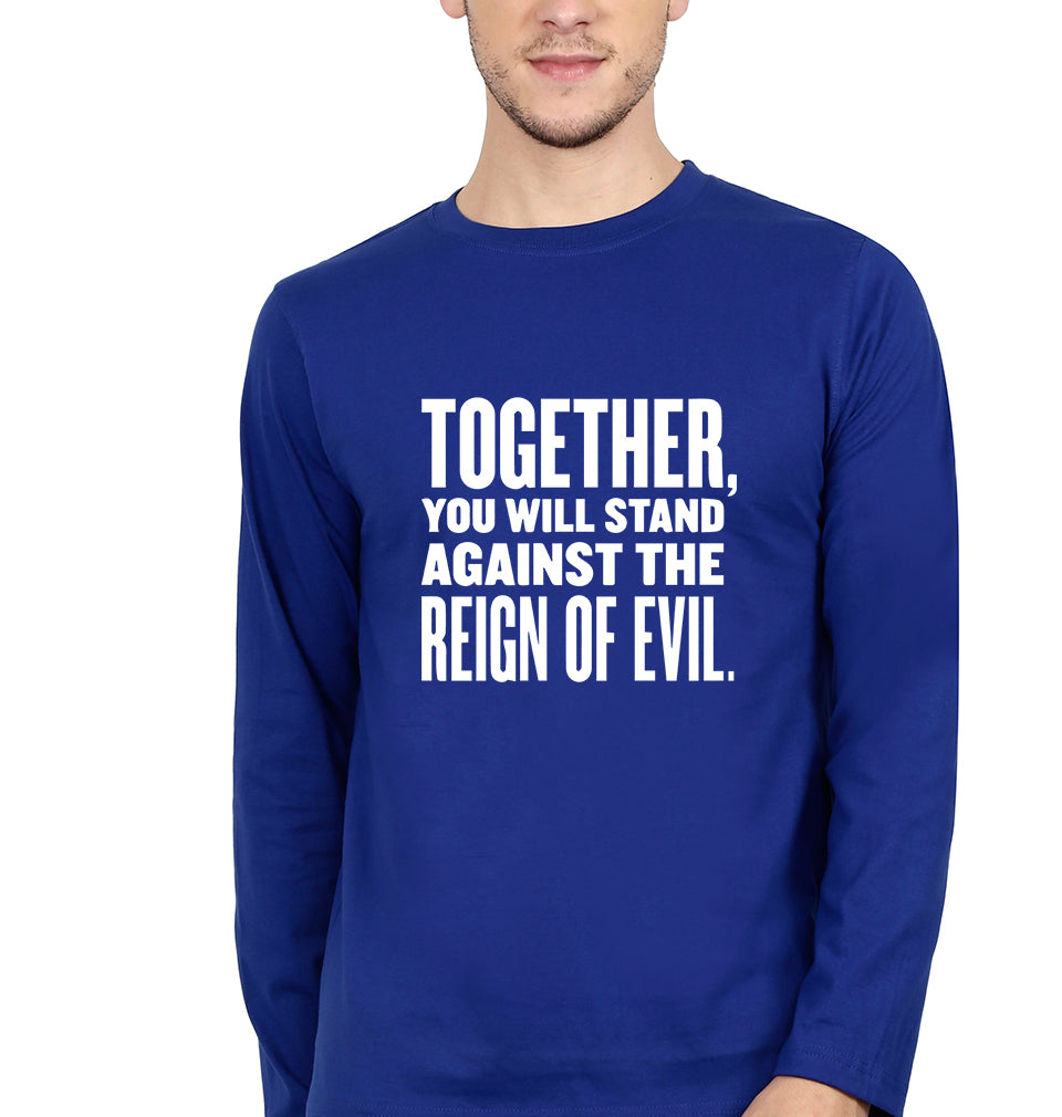 Reign-of-evil Full Sleeves T-Shirt for Men-Royal Blue-Ektarfa.online