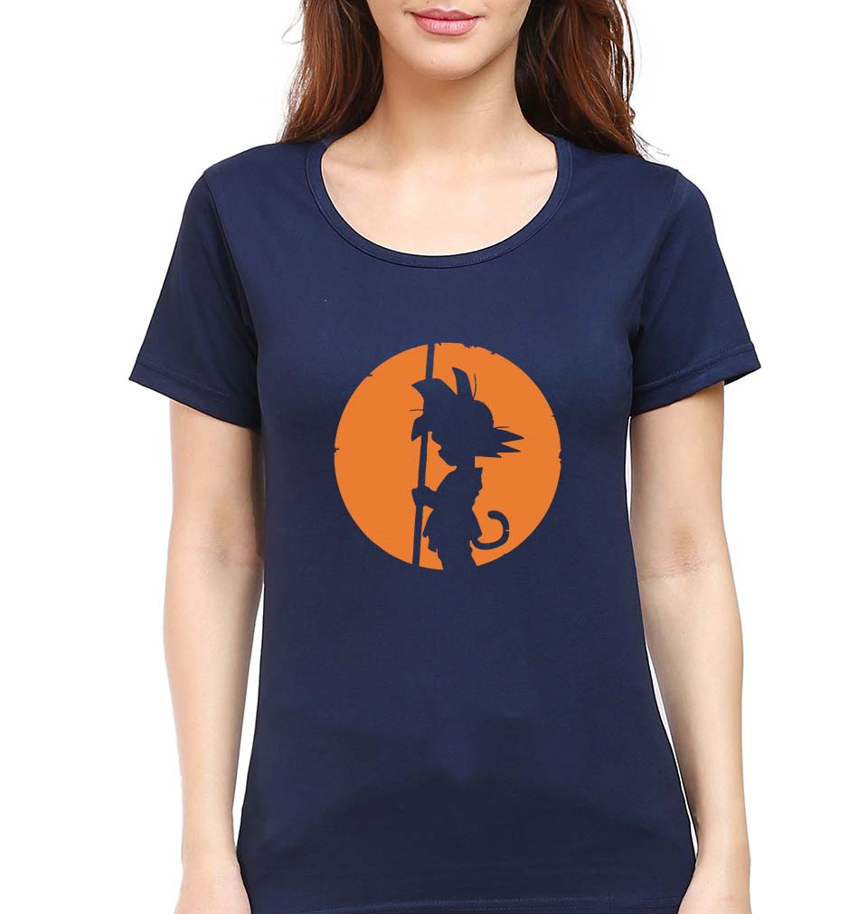 Dragon Ball T-Shirt for Women-Navy Blue-Ektarfa.online