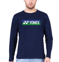 Load image into Gallery viewer, Yonex Full Sleeves T-Shirt for Men-S(38 Inches)-Navy Blue-Ektarfa.online
