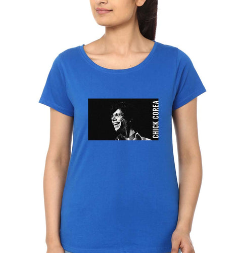 Chick Corea T-Shirt for Women-Royal Blue-Ektarfa.online